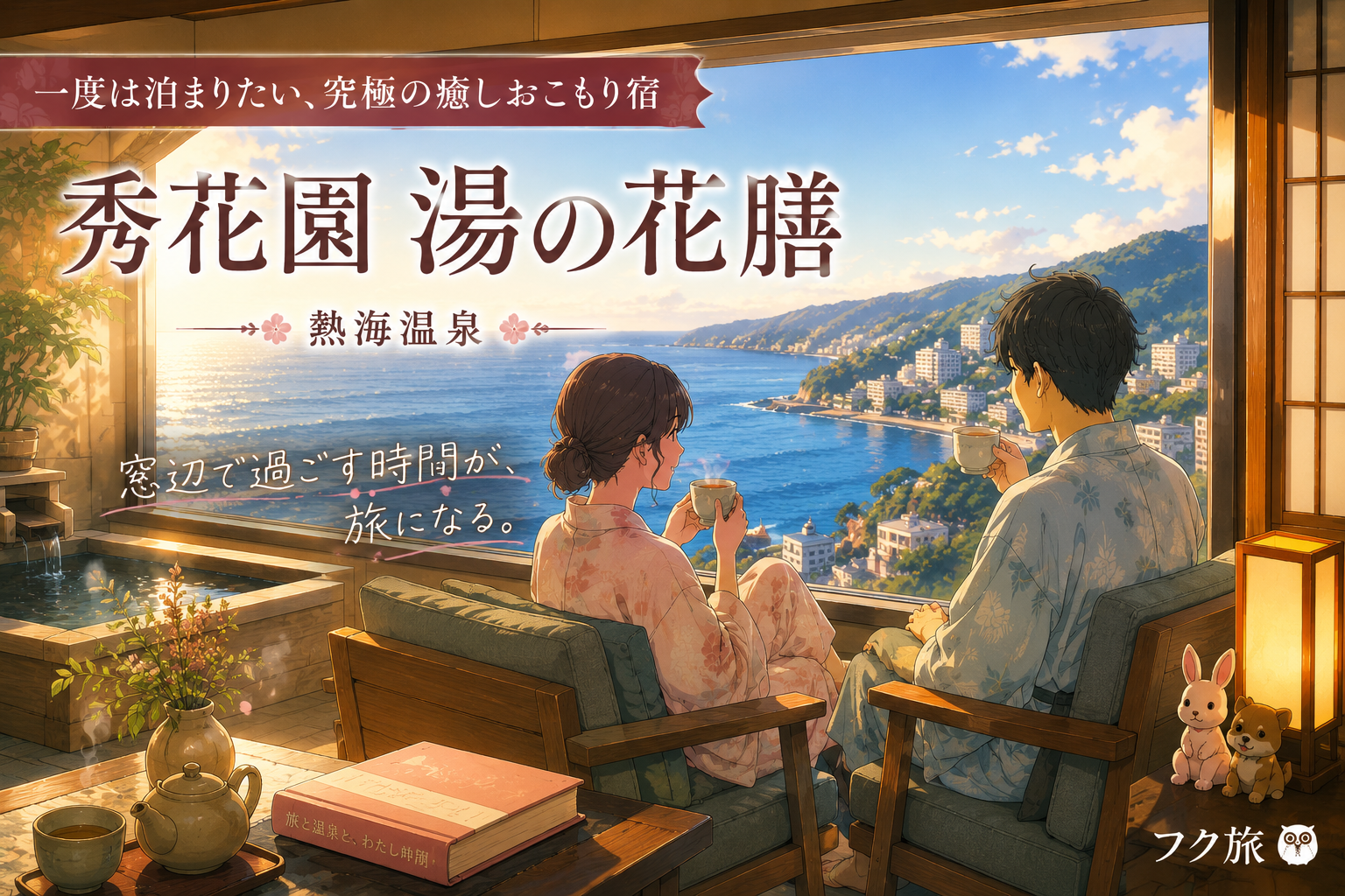 一度は泊まりたい熱海のおこもり宿「秀花園湯の花膳」｜海を眺めながら、何もしない贅沢を味わう休日
